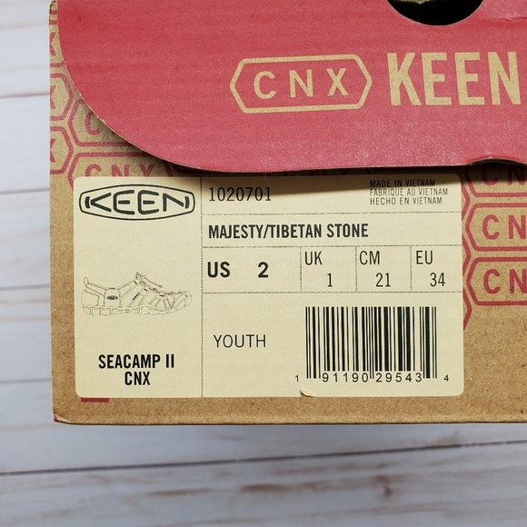 KEEN Youth Size 2‎ Purple Seacamp II CNX Majesty Tibetan Stone Sandals 1020701 - Picture 8 of 8